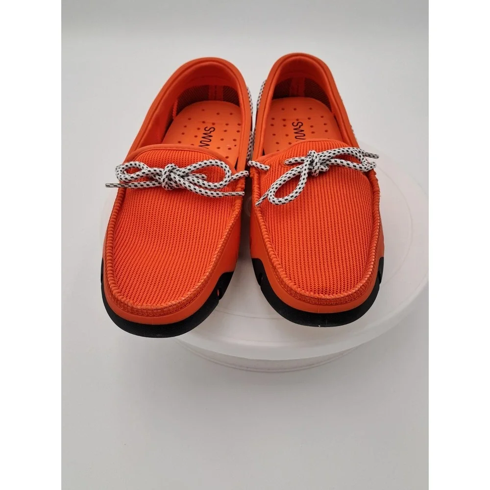 Mens Swims Braided Loafers In‎ Orange-size 7-NIB
